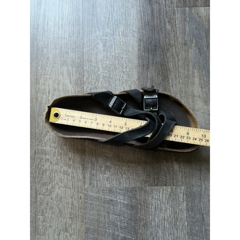 Birkenstock Mayari Sandals Womens Size 7 EU 38? Black Birko-Flor Toe Loop Read - Picture 8 of 8